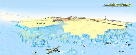 Miejsca nurkowe: Ras Abu Soma Lekko opadająca rafa leŝąca naprzeciw wybrzeŝa. Oferuje wiele znakomitych miejsc nurkowych.