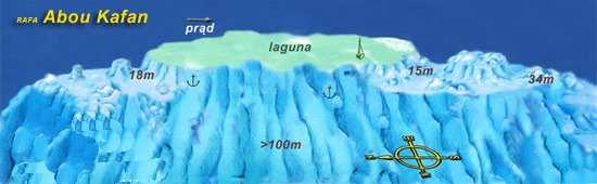 Abu Gafan Prawdopodobnie najlepsze miejsce nurkowe w okolicach Safagi, 300-metrowa wąska bariera o cechach plateau na północnym i