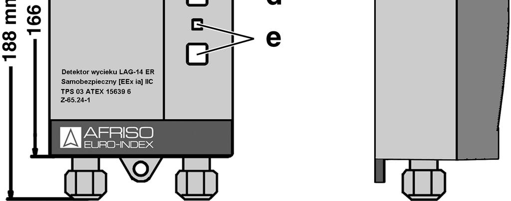 Na płycie czołowej obudowy umieszczone są wszystkie elementy sygnalizacyjne i sterujące, a wewnątrz obudowy znajdują się elektroniczne podzespoły służące do oceny wartości i do przetworzenia sygnału