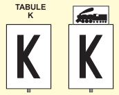 5. Návěst Konec pomalé jízdy - bílá, na kratší straně postavená obdélníková deska s černým písmenem K, upozorňuje strojvedoucího na místo, kde končí pomalá jízda.
