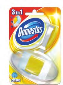 155616 Odświeżacz do WC Domestos 3w1 zapas 40 g citrus 23% 155998 Odświeżacz do