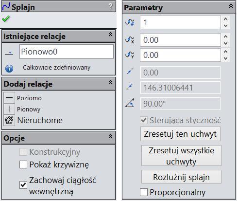 Rysunek 2.92. Przykład właściwości splajnu Rysunek 2.93.