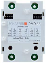 DMD 35 V1 Piętrowskazywacz z matrycą punktową, pionowy Opis Piętrowskazywacz z matrycą punktową o wysokości znaków 35 mm Mocowanie DMD 35 V1 Klips Okno Zgrzewane śruby M3 x 1 Napięcie zasilania 12 V.