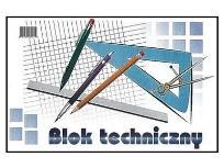 Format: A3 Ilość arkuszy: ok.: 16 - biały 84. Blok techniczny A4 50 Szt. 85.