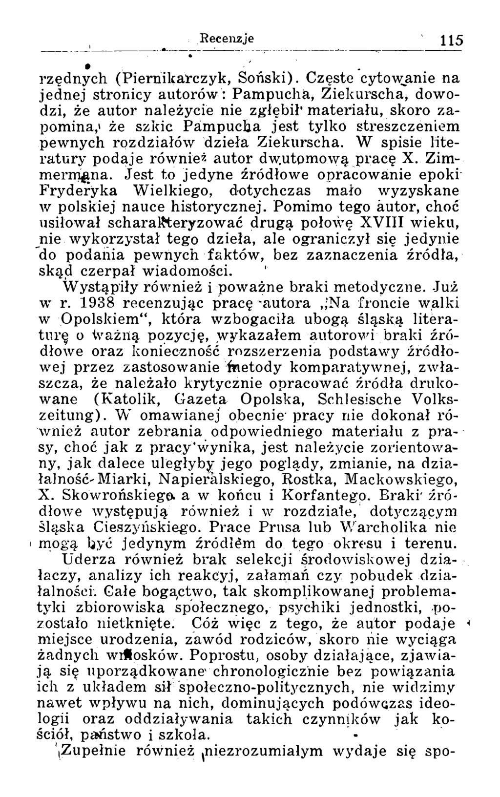 rzędnych (Pieraikarczyk, Soński).
