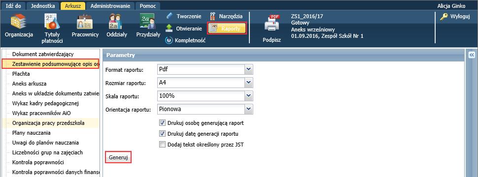 Postęp prac możesz obserwować w panelu Pobieranie przygotowanych plików.