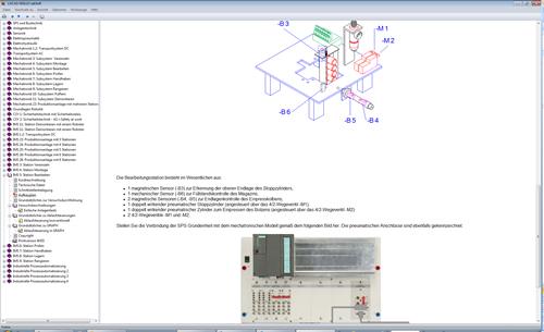 6 Interactive Lab Assistant: IMS 5 Processing station SO2800-5E 1 course. The multimedia course guides you step-by-step through the aspects of mechatronics.