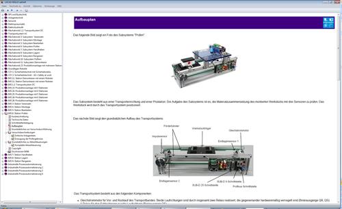 7 Interactive Lab Assistant: IMS 6 Testing station SO2800-5F 1 course. The multimedia course guides you step-by-step through the aspects of mechatronics.