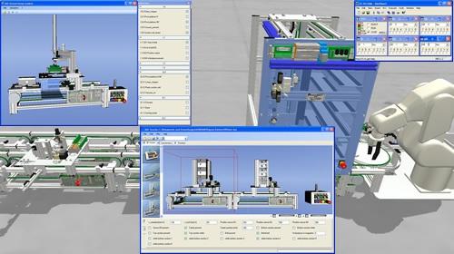 IMS Virtual to komputerowy, graficzny system symulacji 3D, który stanowi wirtualne srodowisko dydaktyczne do mechatronicznego systemu szkoleniowego IMS.