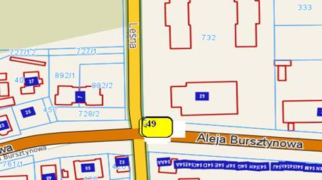 Lp. Położenie Nr 49 Niechorze - skrzyżowanie Al. Bursztynowej i ul.