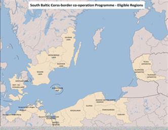 Program Południowy Bałtyk 2014-2020 - drugi z programów transgranicznych województwa zachodniopomorskiego Zasięg