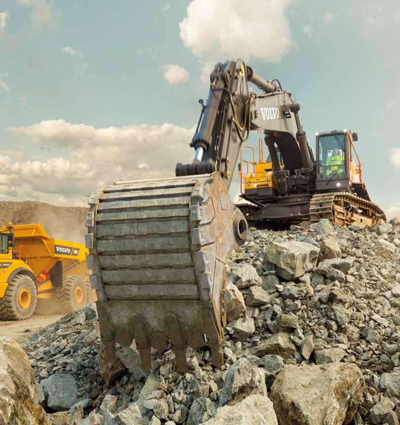 Oryginalne rozwiązania Volvo Osprzęt Volvo został zaprojektowany tak, aby idealnie współpracował z maszynami Volvo, tworząc w ten sposób jedną solidną i niezawodną
