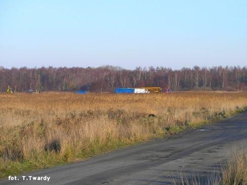 Pierwsza budowla na obszarze Owczego Bagna w bezpośredniej bliskości