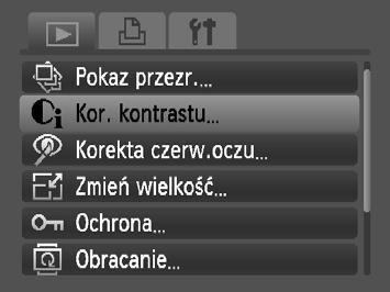 @ Zwiększanie jasności ciemnych obiektów (Kor. kontrastu) Funkcja ta umożliwia wykrycie i kompensację ciemnych obszarów na obiektach lub twarzach oraz zapisanie zdjęcia w nowym pliku.