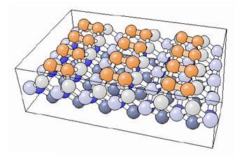 teoretyczna-niespotykana w rzeczywistości (NIST surface structure database) Struktura powierzchni na ścianie