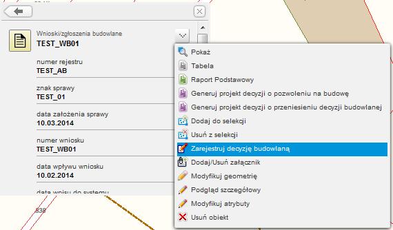 2.3. Decyzje budowlane Rejestr decyzji budowlanych pozwala na rejestrowanie: decyzji o pozwoleniu na budowę, decyzji o pozwoleniu na rozbiórkę, decyzji o pozwoleniu wykonania robót budowlanych,