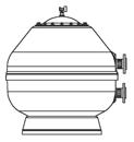 A FILTRACJA FILTRY LAMINOWANE Filtry VOLCANO Nowa seria filtrów laminowanych o średnicach od Ø450 do Ø2000. Wykonane z żywic i włókna szklanego. Pokrywa górna o średnicy Ø210 mocowana bezśrubowo.