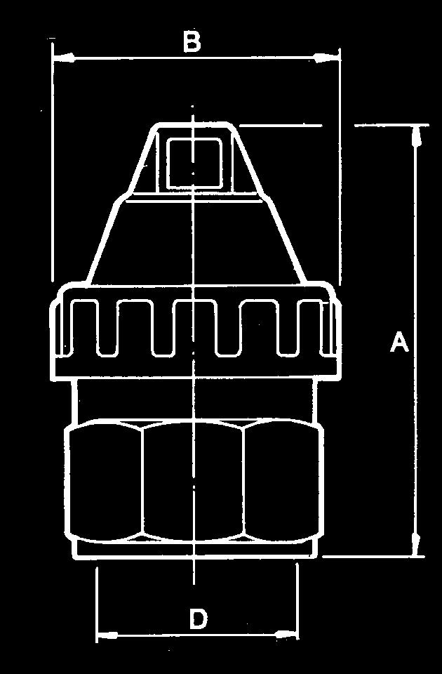 ZAWORY ODPOWIETRZAJąCE Zawór odpowietrzający Wykonany z aluminium,
