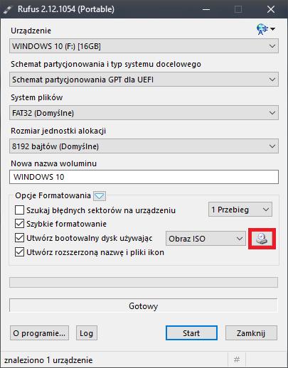 Instalacja Windows w trybie UEFI i optymalizacja dysku twardego - Przygotuj pendrive i plik.