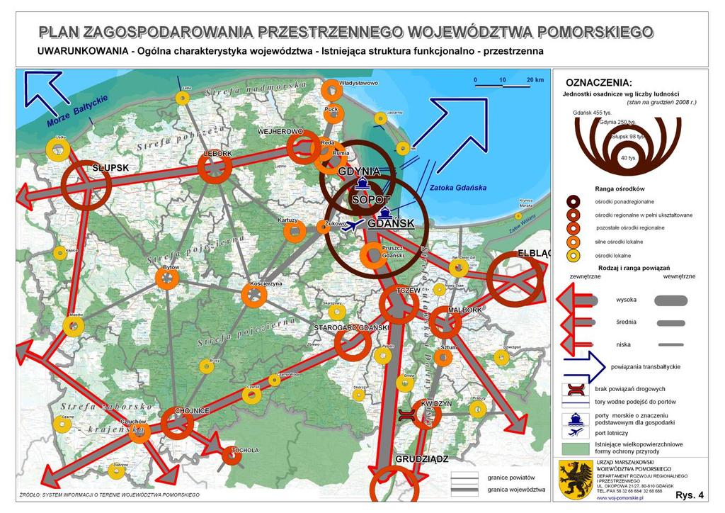 Źródło: Plan Zagospodarowania Przestrzennego Województwa Warmińsko-Mazurskiego, s. 232. Rys. 7.