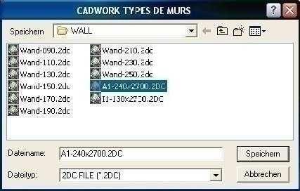 2. Obrys w cadwork 2D 2.1 Utworzenie ściany Ściany mogą zostać utworzone przez uŝytkownika. Narysowana w module 2D powierzchnia odpowiada przekrojowi przez ścianę.