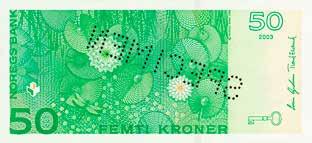 B/2 Norwegia 50 koron Wymiary: 128 x 60