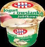 яблочный 180 г 5900512990279 5900512991290 Sosy Jogurtowe Yoghurt sauces / Йогуртовые соусы Jogurt z owsianką truskawkowy 180 g Yogurt with