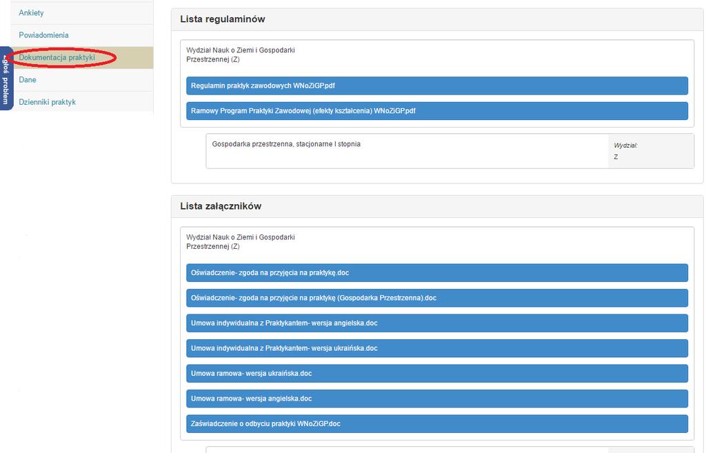 4. Dodatkowe funkcjonalności Systemu Obsługi Praktyk 4.