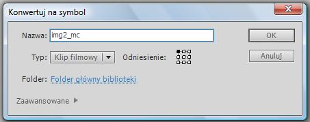 Kliknij na 15 klatkę nowej warstwy i wstaw tam klatkę kluczową (F6).