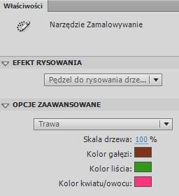 Listwa czasowa Animacja przebiega w czasie, dlatego każdy dokument zawiera główną oś czasu, która jest miejscem aranżowania zmian (Rys. 6).