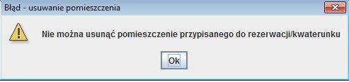 W każdy pomieszczeniu można zdefiniować jego dostępność w wybranych przedziałach czasowych poprzez Zarządzaj statusami. Zakres dat dla danego pomieszczenia nie może się zazębiać.