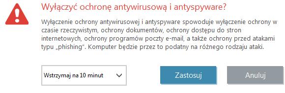 Dotyczy tylko systemu Windows XP: Wymagaj uprawnień administratora (system bez obsługi UAC) włączenie tej opcji powoduje wyświetlanie przez program ESET Internet Security monitu o podanie poświadczeń