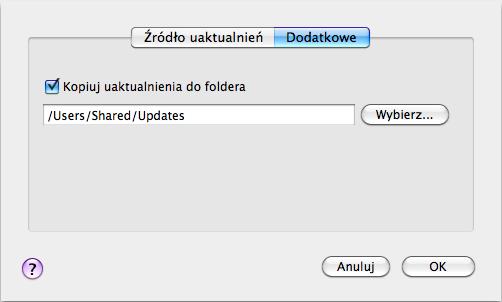 P O D R Ę C Z N I K U Ż Y T K O W N I K A Rysunek 43. Okno preferencji aplikacji. Aktualizacja 3. W oknie, które zostanie otwarte, wybierz zakładkę Dodatkowe (patrz poniższy rysunek).