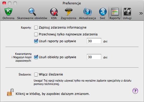 P O D R Ę C Z N I K U Ż Y T K O W N I K A Rysunek 55. Okno preferencji aplikacji.