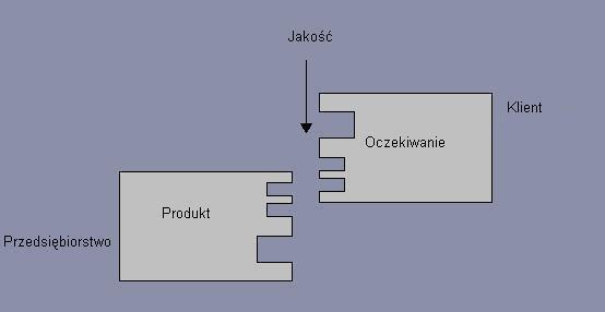 model zamka autorstwa Van den Berga i Delsinga (1999), którzy opisali jakość, jako związek między