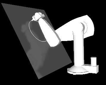 void inverse_kinematics(vector3 pos, vector3 normal, float &a1, float &a2, float &a3, float &a4, float &a5) { float l1 =.91f, l2 =.81f, l3 =.33f, dy =.27f, dz =.26f; normal.