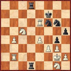 2820.Partia włoska [C53] GM Vocaturo (Włochy) 2597 GM Kramnik (Rosja) 2796 1.e4 e5 2.Sf3 Sc6 3.Gc4 Gc5 4.c3 Sf6 5.d3 d6 6.Gb3 a6 7.0 0 h6 8.Sbd2 0 0 9.We1 Ge6 10.Ge6 fe6 11.b4 Ga7 12.Sf1 He8 13.