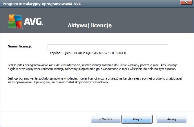 3.2. Aktywuj licencję W oknie dialogowym Aktywuj licencj ę użytkownik jest proszony o wprowadzenie numeru licencji w polu tekstowym: Gdzie znaleźć numer licencji Numer sprzedaży można znaleźć na