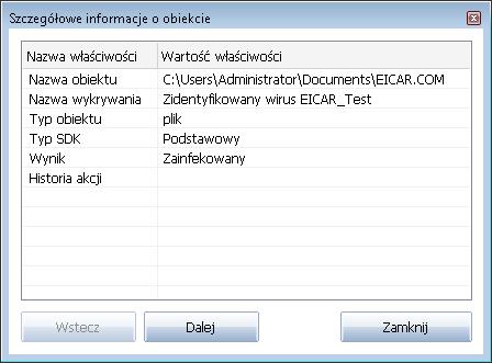 o Plik zablokowany - nie testowany - obiekt jest zablokowany i program AVG nie mógł go przeskanować.