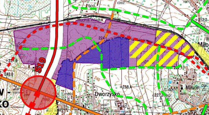 SPECJALNA STREFA EKONOMICZNA RZESZÓW-DWORZYSKO W obrębie strefy łącznie z terenami przyległych gmin znajdzie się w przyszłości 450 ha terenów.