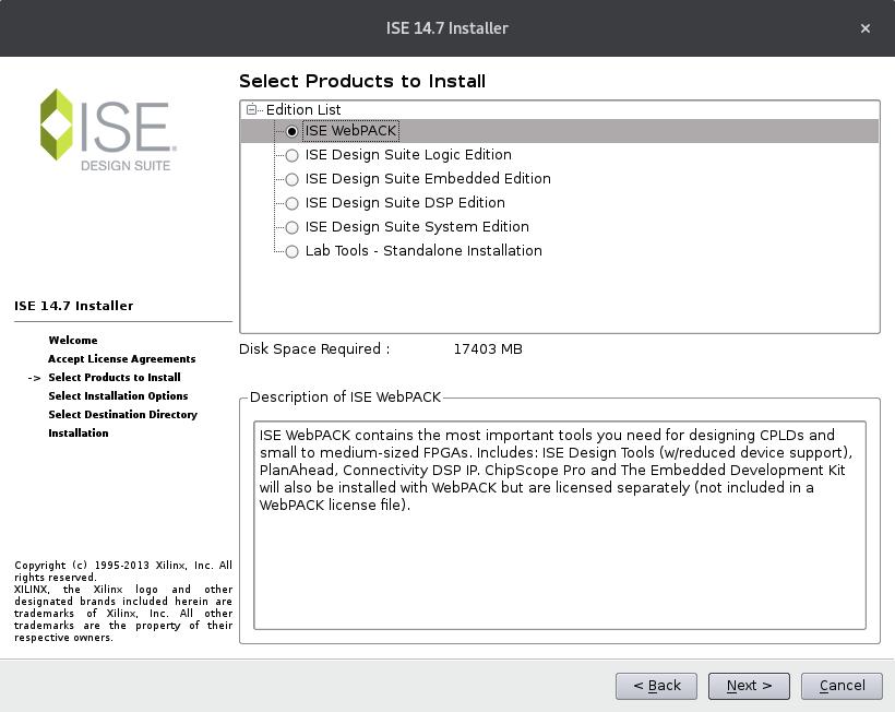 Rys. 1 Wybór wydania ISE Rys. 2 Opcje instalacji ISE dla systemu Windows ISE Design do pakietu ISE Design Suite. W tej sekcji wybierz pełną instalację dla swojej platformy (Linux lub Windows).
