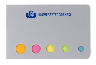 8 Zestaw kolorowych karteczek OPIS PRODUKTU: zestaw papierowych karteczek samoprzylepnych w 5 kolorach min. 20 szt, maks. 25 szt.
