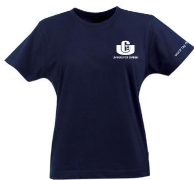 32 T-shirt damski OPIS PRODUKTU: damska koszulka z krótkim rękawem typu t-shirt, ściągacz wokół szyi uszyty z materiału czterowarstwowego i wzmocniony taśmą, podwójne przeszycia przy rękawach i