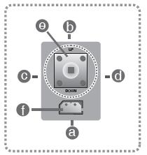 kamera XCM-21/25VF Strona 13 6 Menu główne Joystick: a) w doł b) w górę c) w lewo d) w prawo e) MENU (SET) naciśnięcie w pozycji pionowej jest