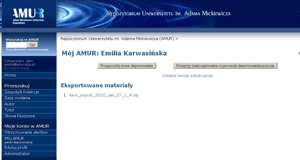 2. Proces deponowania prac nowe