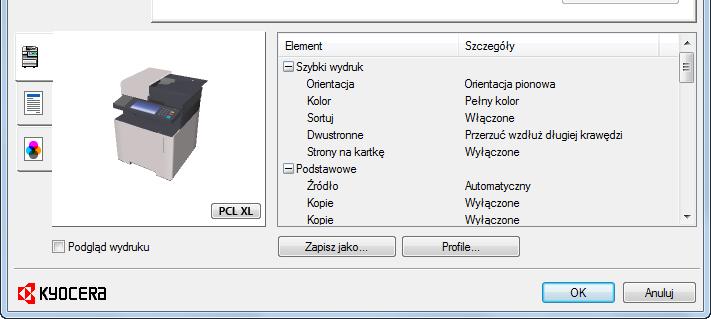 Drukowanie z komputera > Drukowanie z komputera Drukowanie z komputera W niniejszej części opisano metodę drukowania z wykorzystaniem KX DRIVER.