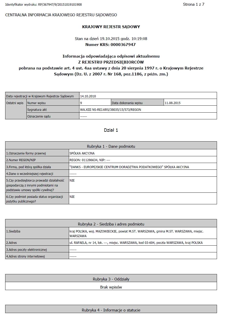 11. Załączniki 11.1. Aktualny