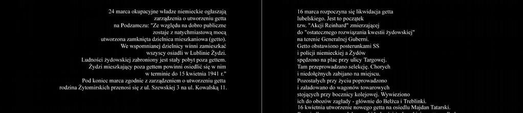 Ludności żydowskiej zabroniony jest stały pobyt poza gettem.