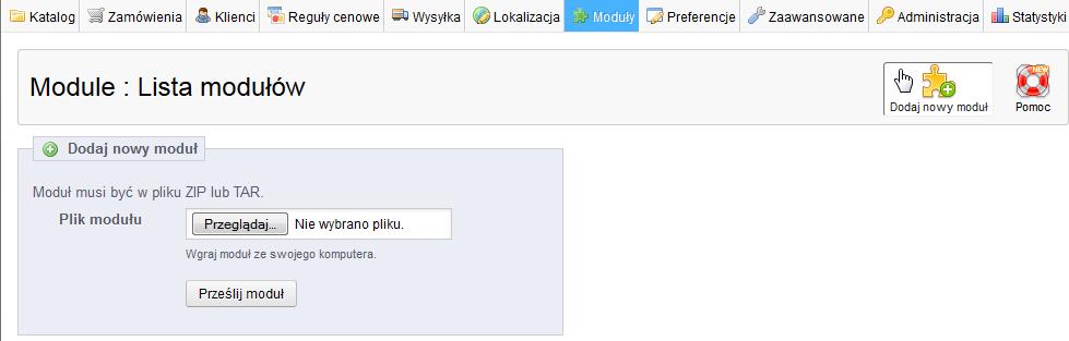 1. WYMAGANIA Aby korzystać z modułu płatności Transferuj.pl dla skryptu PrestaShop niezbędne jest, by środowisko uruchomieniowe posiadało następujące elementy: 1. System PrestaShop 1.5 2.