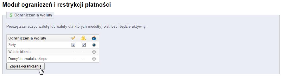 pl wszystko zostanie przeliczone na PLN po kursie ustalonym w panelu administracyjnym PrestaShop. 10.